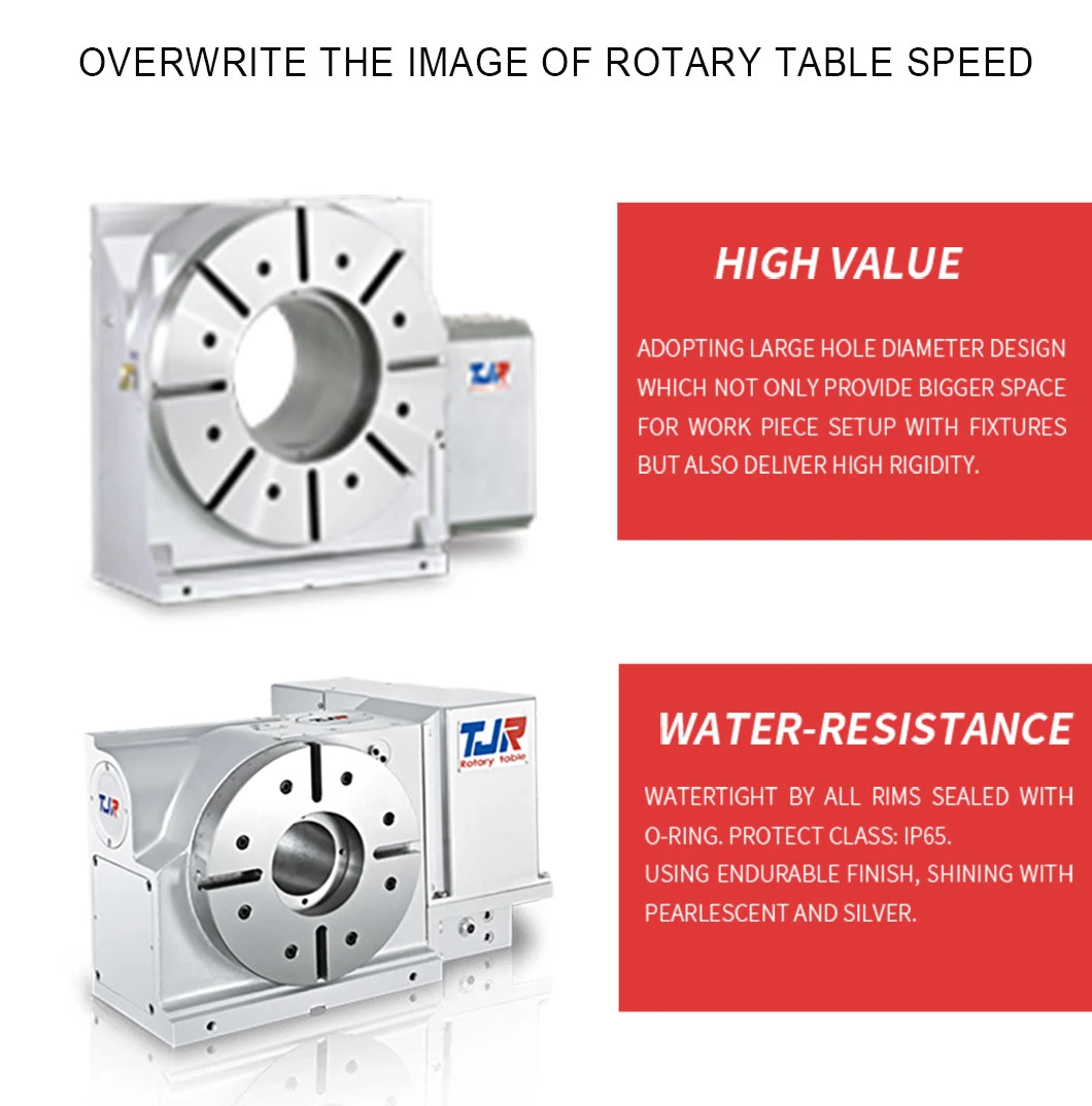 Powerful Hydraulic Brake 4 Axis Rotary Table for CNC Machining Center Rotary Indexing Table